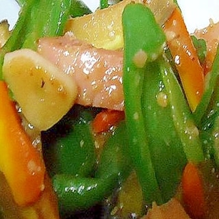 レンジで簡単　ベーコン野菜
